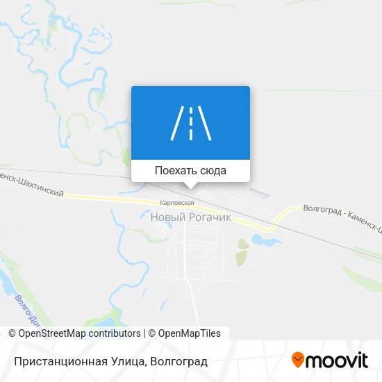 Карта Пристанционная Улица