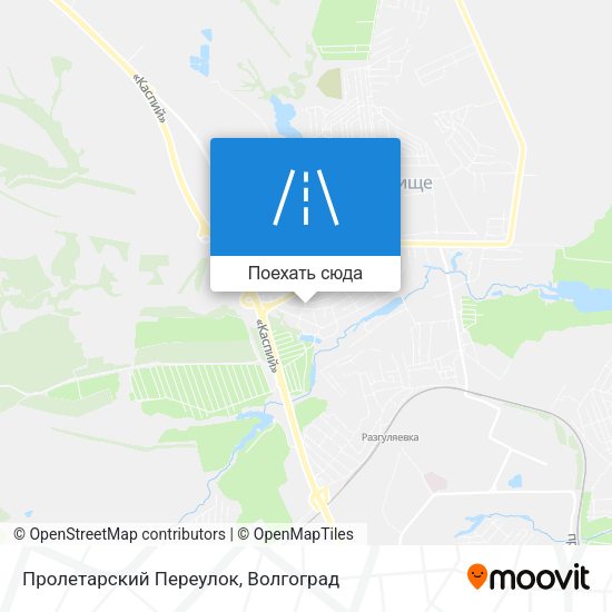 Карта Пролетарский Переулок