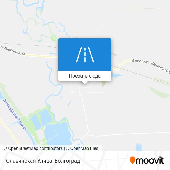 Карта Славянская Улица