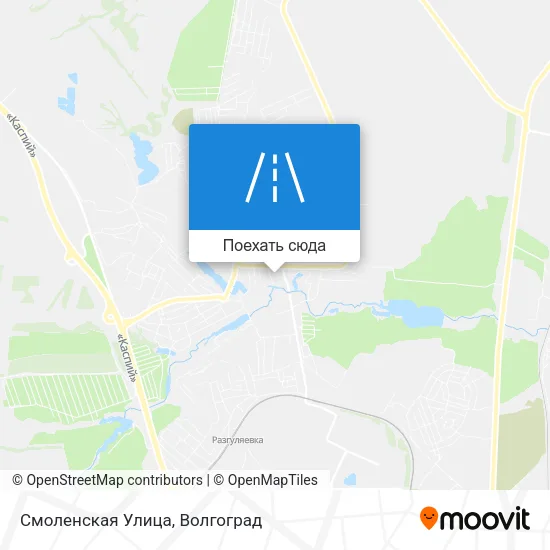 Карта Смоленская Улица