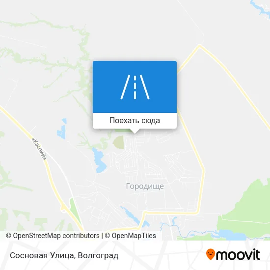 Карта Сосновая Улица