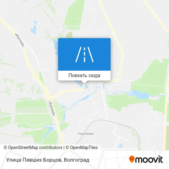 Карта Улица Павших Борцов