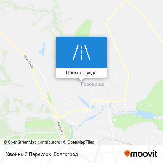 Карта Хвойный Переулок