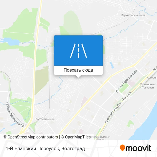 Карта 1-Й Еланский Переулок