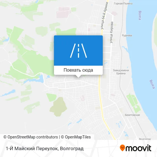 Карта 1-Й Майский Переулок