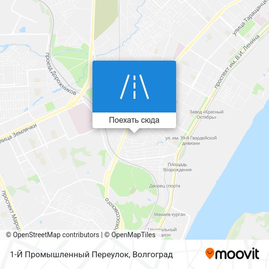 Карта 1-Й Промышленный Переулок