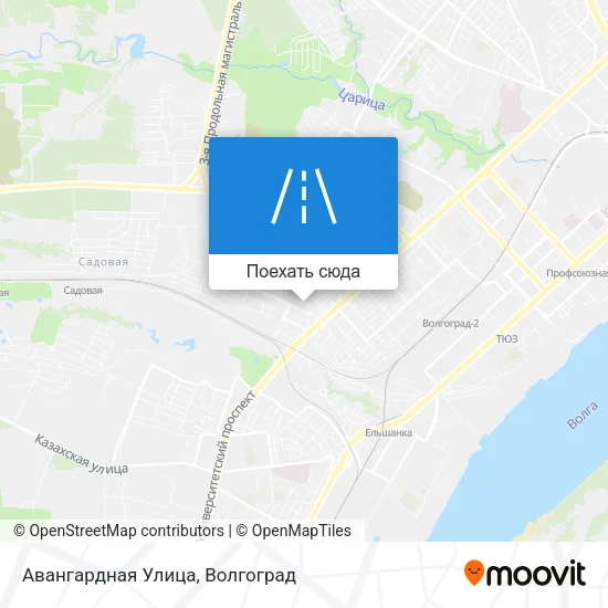 Карта Авангардная Улица