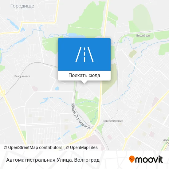 Карта Автомагистральная Улица