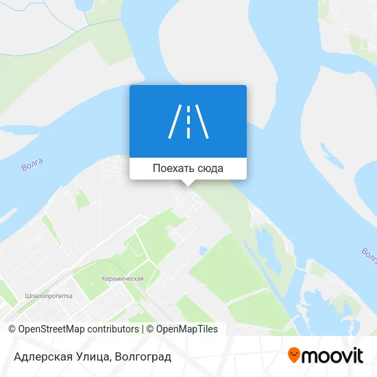 Карта Адлерская Улица