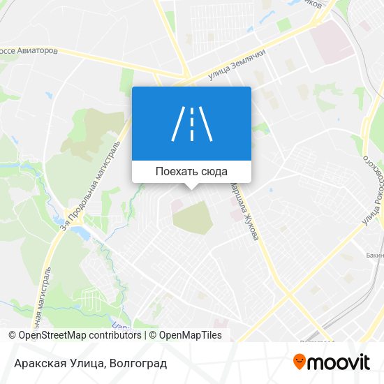 Карта Аракская Улица