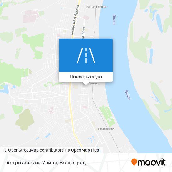 Карта Астраханская Улица