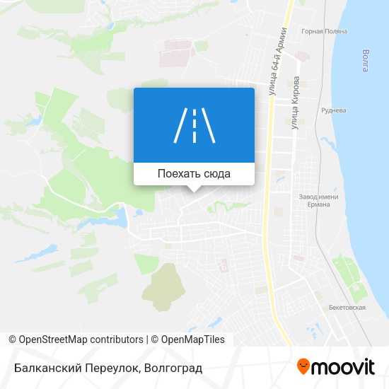 Карта Балканский Переулок