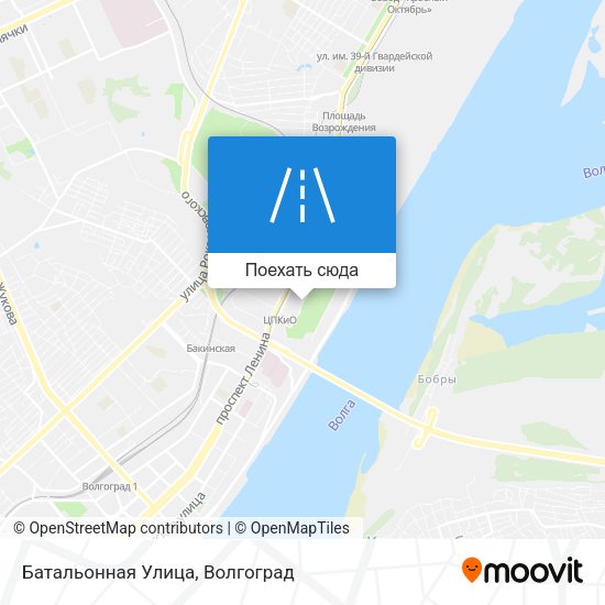Карта Батальонная Улица