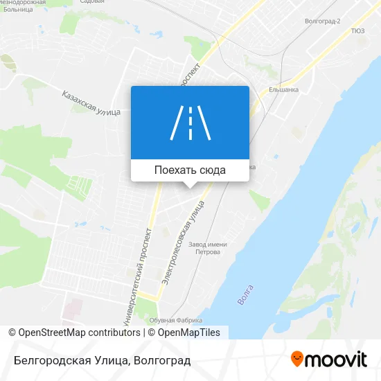 Карта Белгородская Улица