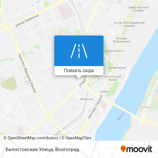 Карта Белостокская Улица