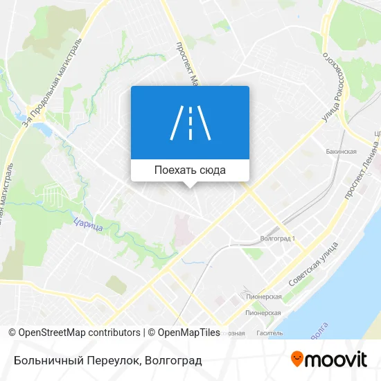 Карта Больничный Переулок