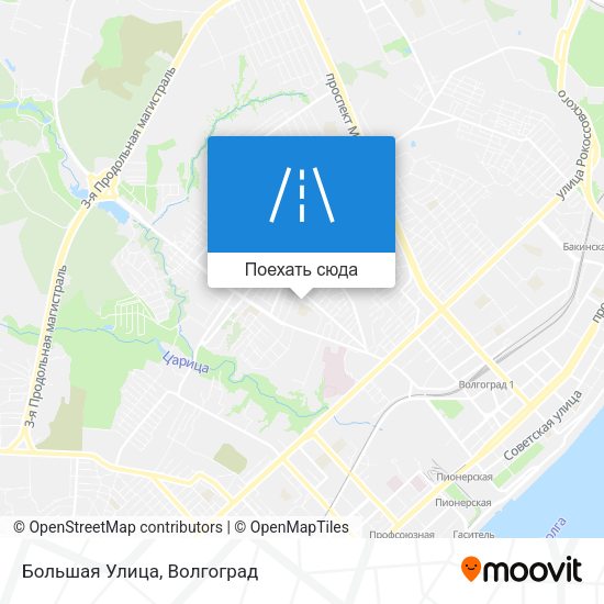 Карта Большая Улица