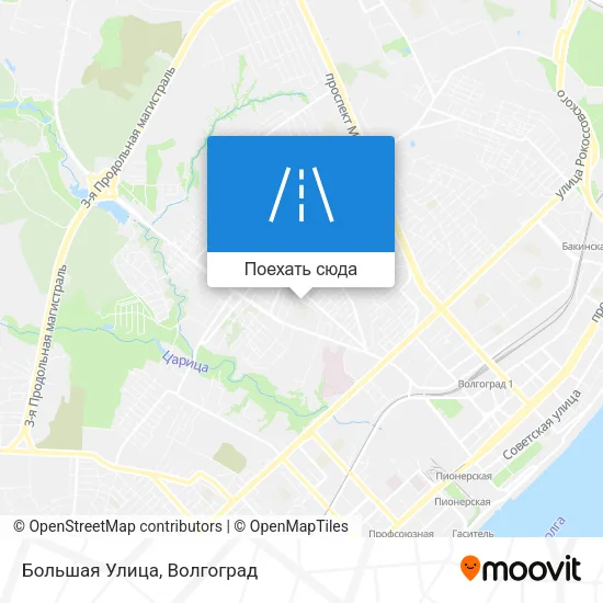 Карта Большая Улица