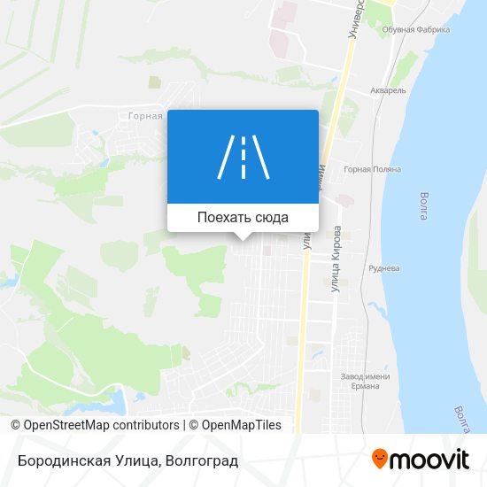 Карта Бородинская Улица