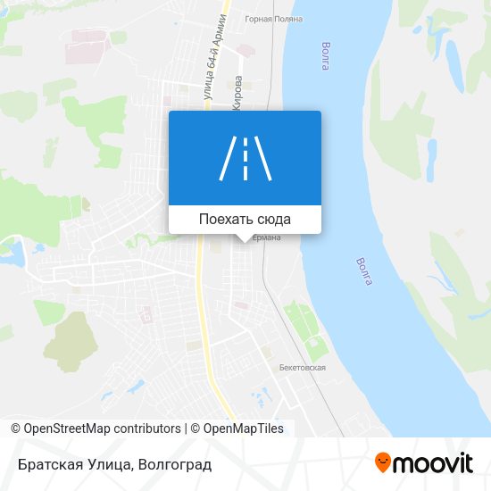 Карта Братская Улица