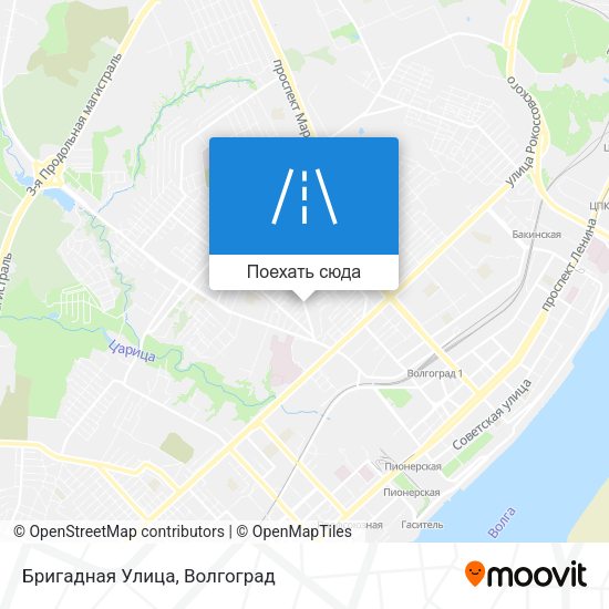 Карта Бригадная Улица