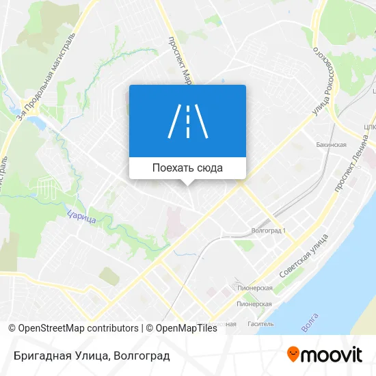 Карта Бригадная Улица
