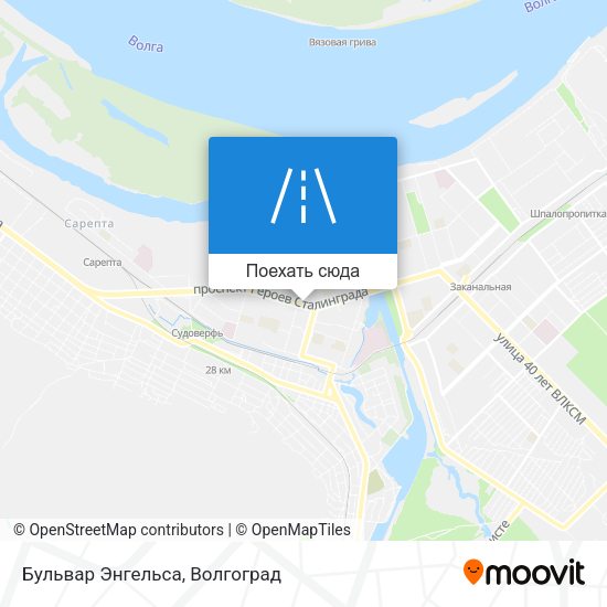 Карта Бульвар Энгельса