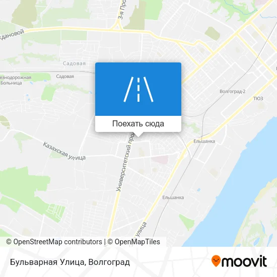 Карта Бульварная Улица