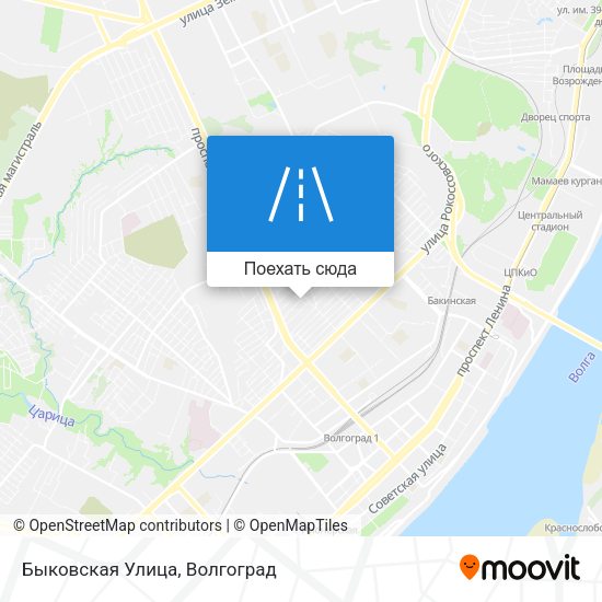 Карта Быковская Улица