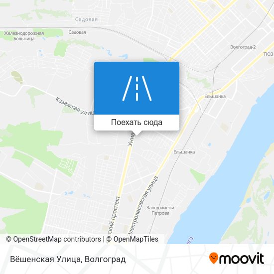 Карта Вёшенская Улица