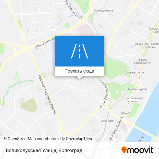Карта Великолукская Улица