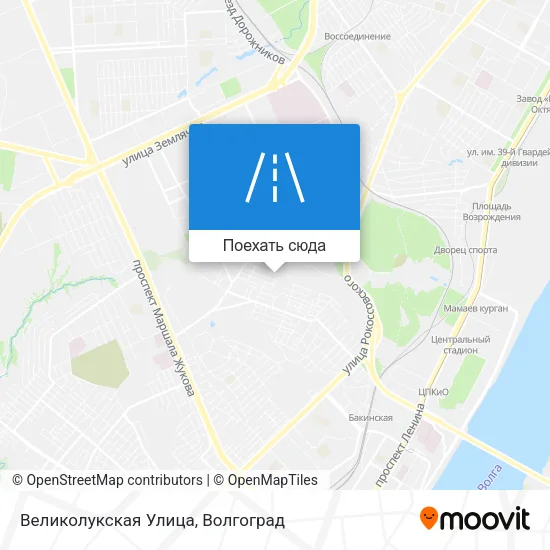 Карта Великолукская Улица