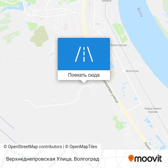 Карта Верхнеднепровская Улица