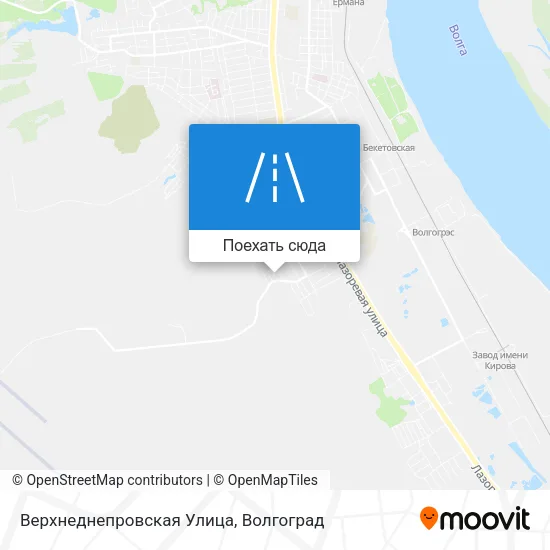 Карта Верхнеднепровская Улица