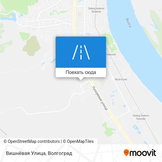 Карта Вишнёвая Улица