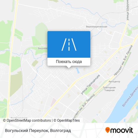 Карта Вогульский Переулок