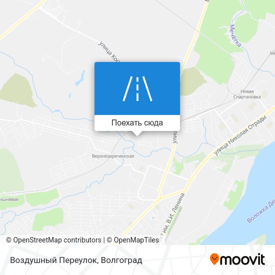 Карта Воздушный Переулок