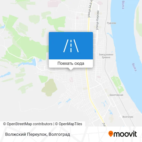 Карта Волжский Переулок
