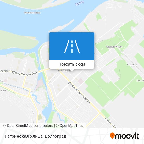 Карта Гагринская Улица