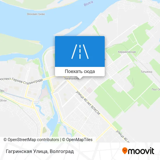 Карта Гагринская Улица