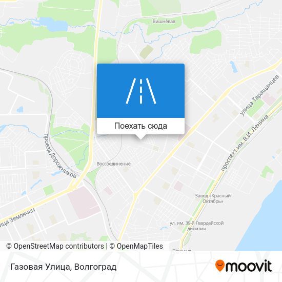 Карта Газовая Улица