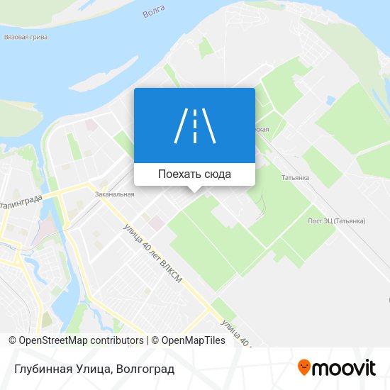 Карта Глубинная Улица
