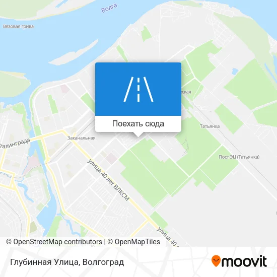 Карта Глубинная Улица