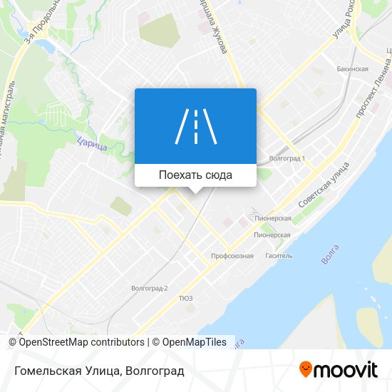 Карта Гомельская Улица
