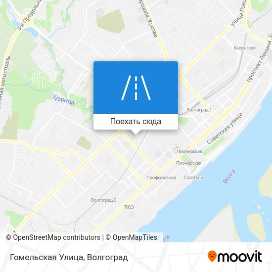 Карта Гомельская Улица