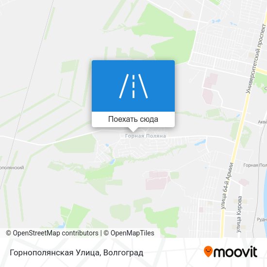 Карта Горнополянская Улица