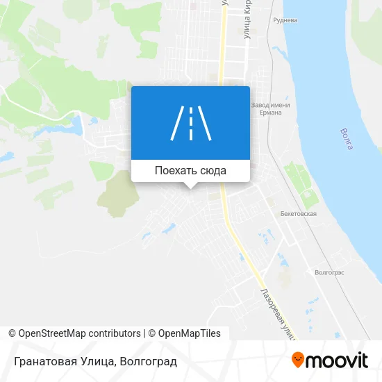 Карта Гранатовая Улица