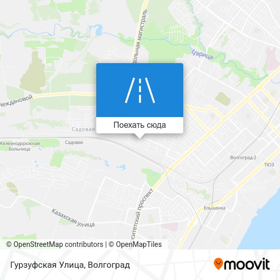 Карта Гурзуфская Улица