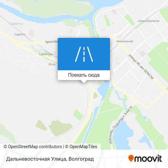 Карта Дальневосточная Улица