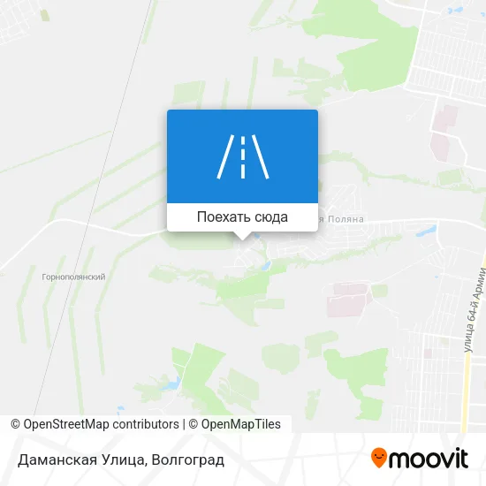Карта Даманская Улица